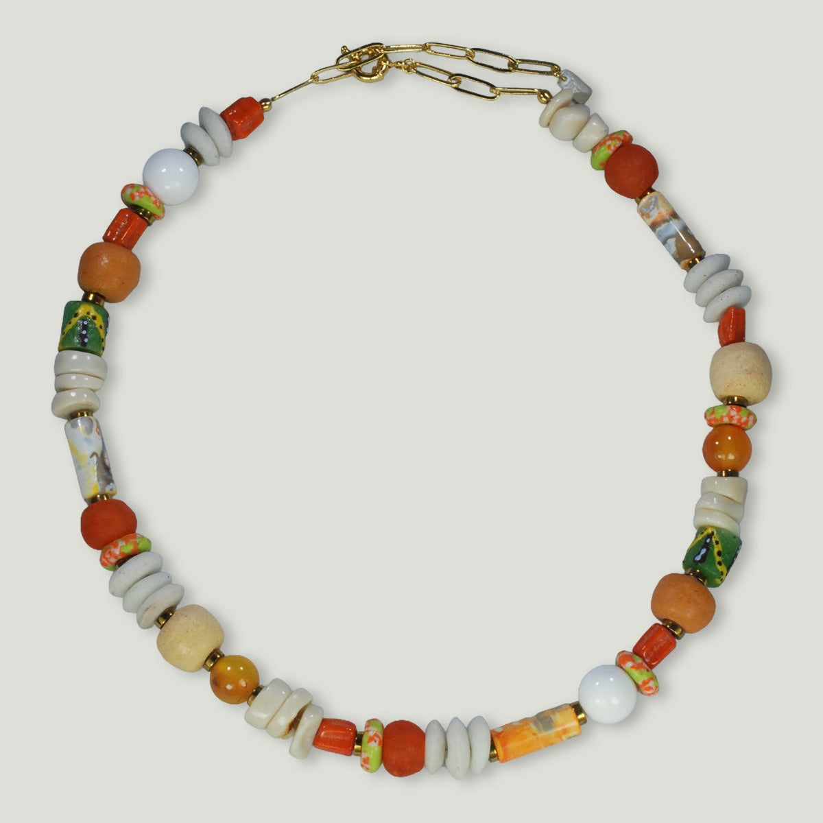 Beaded Multi-stone Necklace
