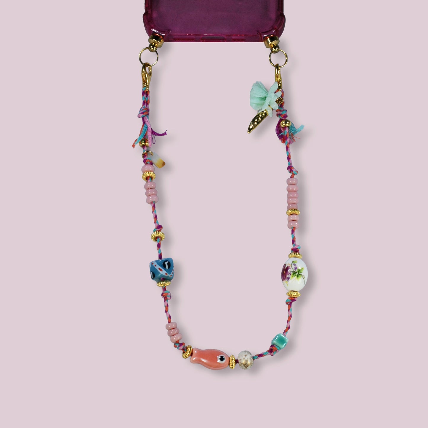 Phone cord, colorful and one of a kind