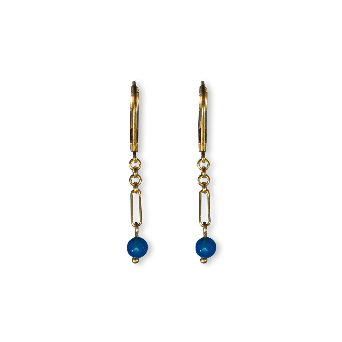 Nona earrings with semi-precious stones