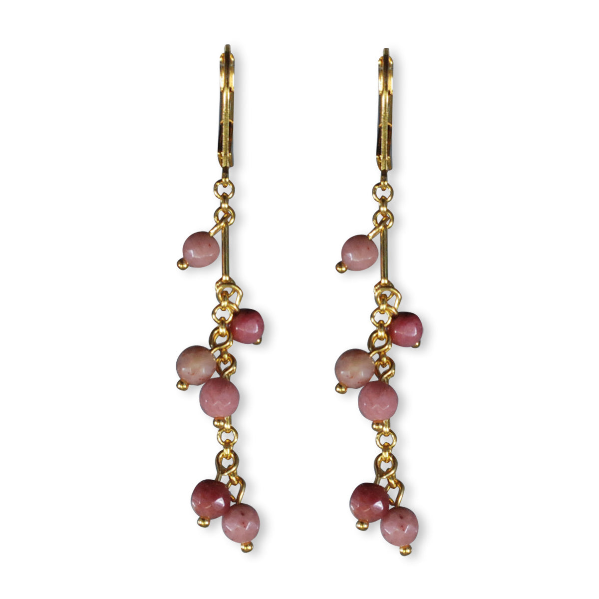 Vida oorbellen met semi-precious stones
