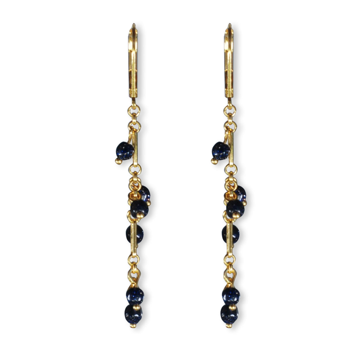 Nona earrings with semi-precious stones