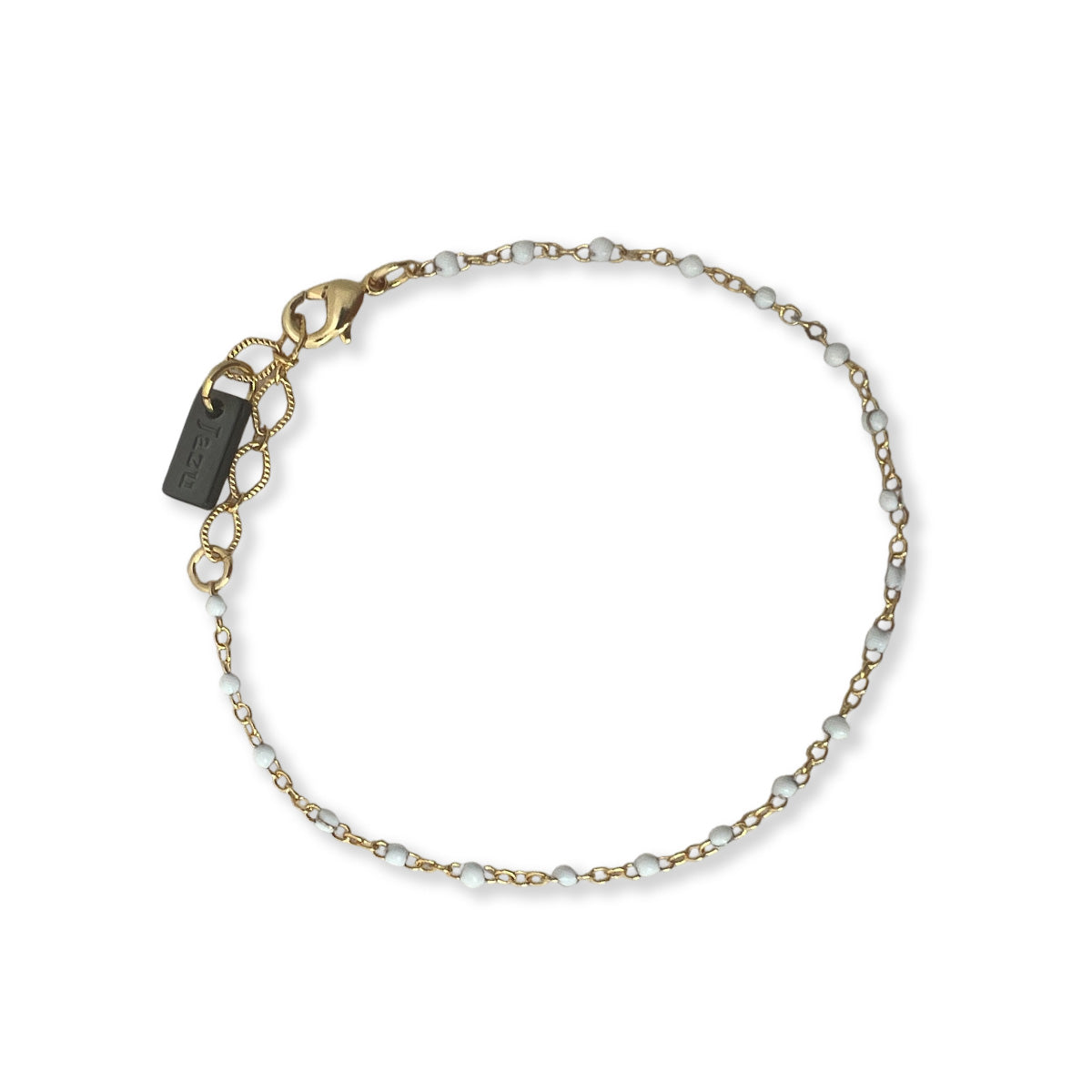 Armband met kleine gekleurde bolletjes van emaille