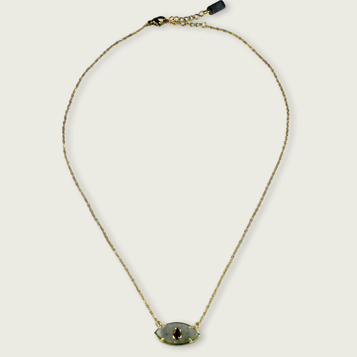 Ketting met halfedelsteen oog