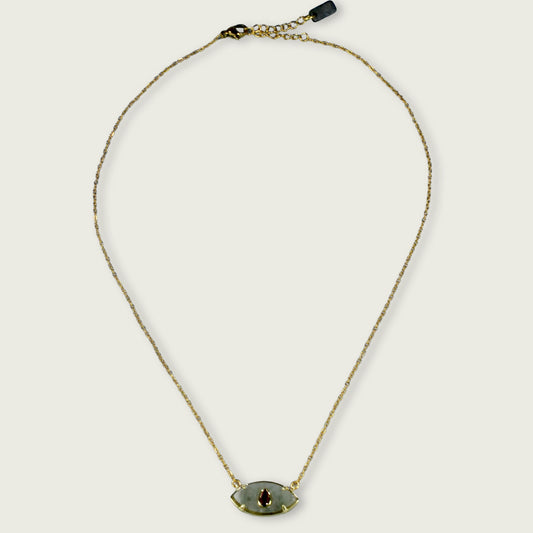 Ketting met halfedelsteen oog