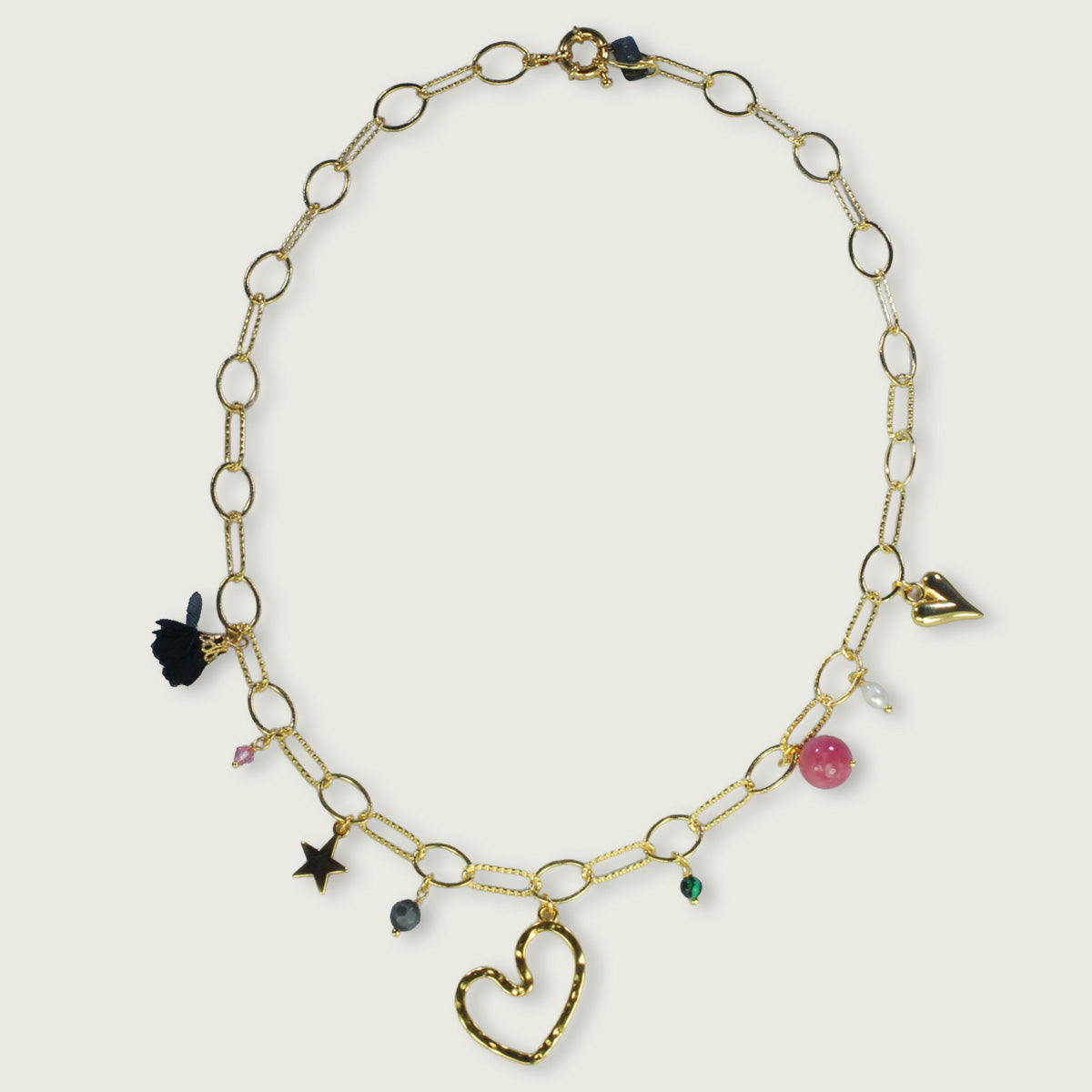 Speciale schakelketting met charms