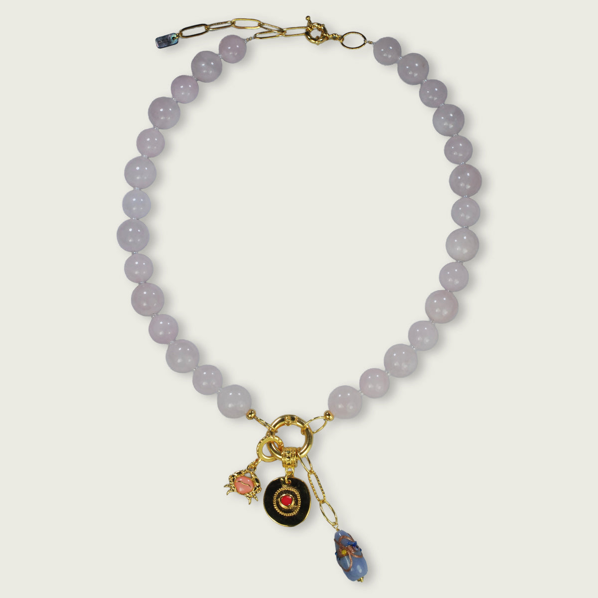 Bedelketting Goud semi-precious