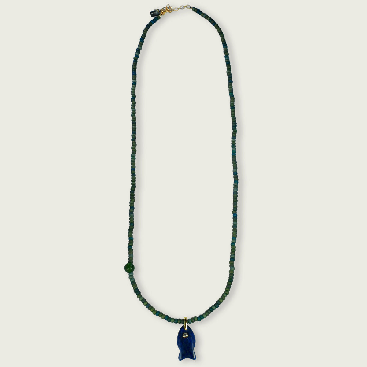 ketting met semiprecious vis, 65 cm