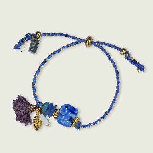 Unieke, handgemaakte armbandjes met keramieke olifant