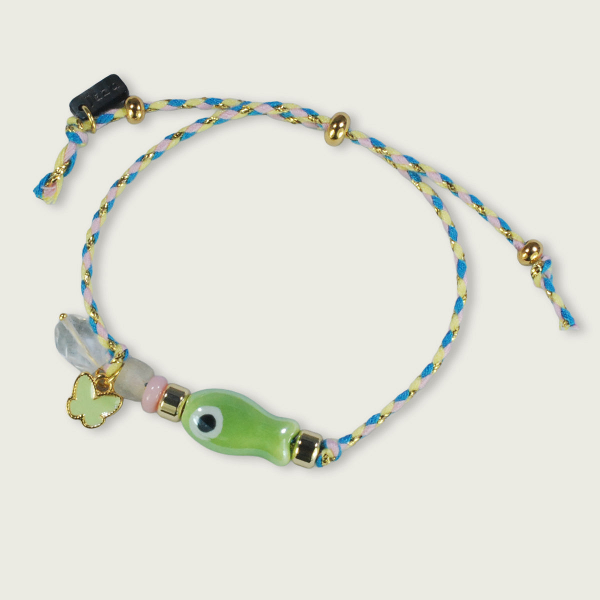 Unieke, handgemaakte armbandjes met keramiek visje