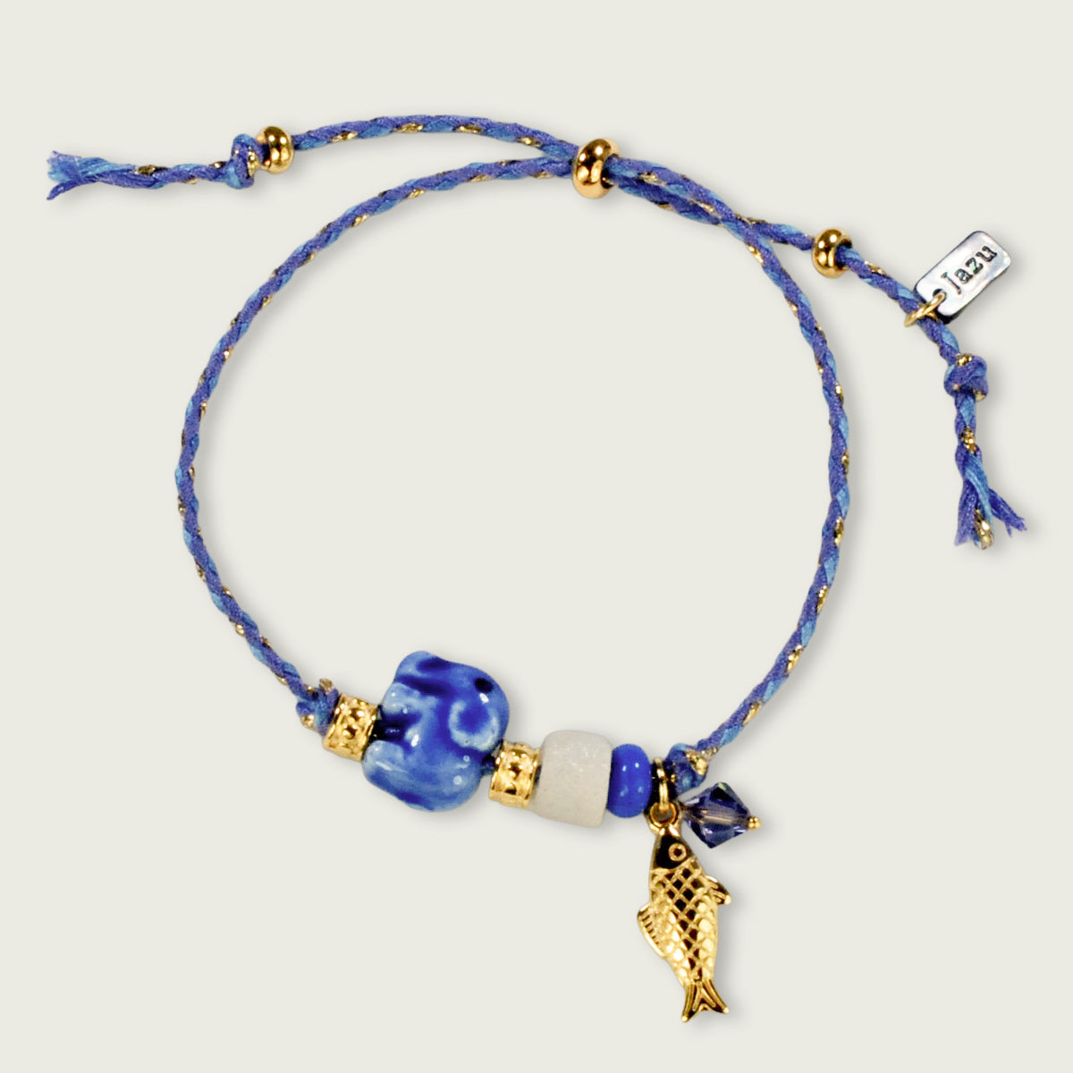 Unieke, handgemaakte armbandjes met keramieke olifant
