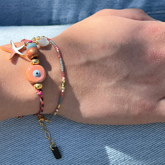 Unieke, handgemaakte armbandjes met evil eye