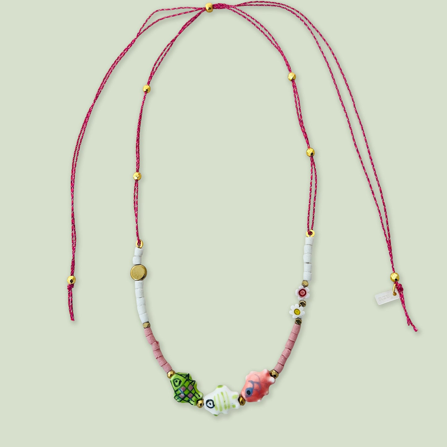 Verstelbare ketting met vissen