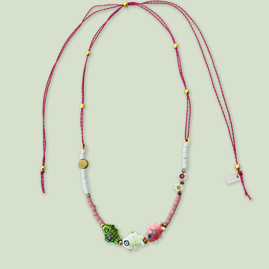 Verstelbare ketting met vissen