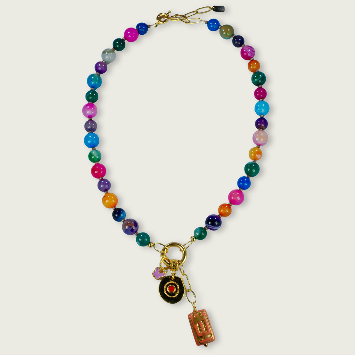Bedelketting Goud semi-precious
