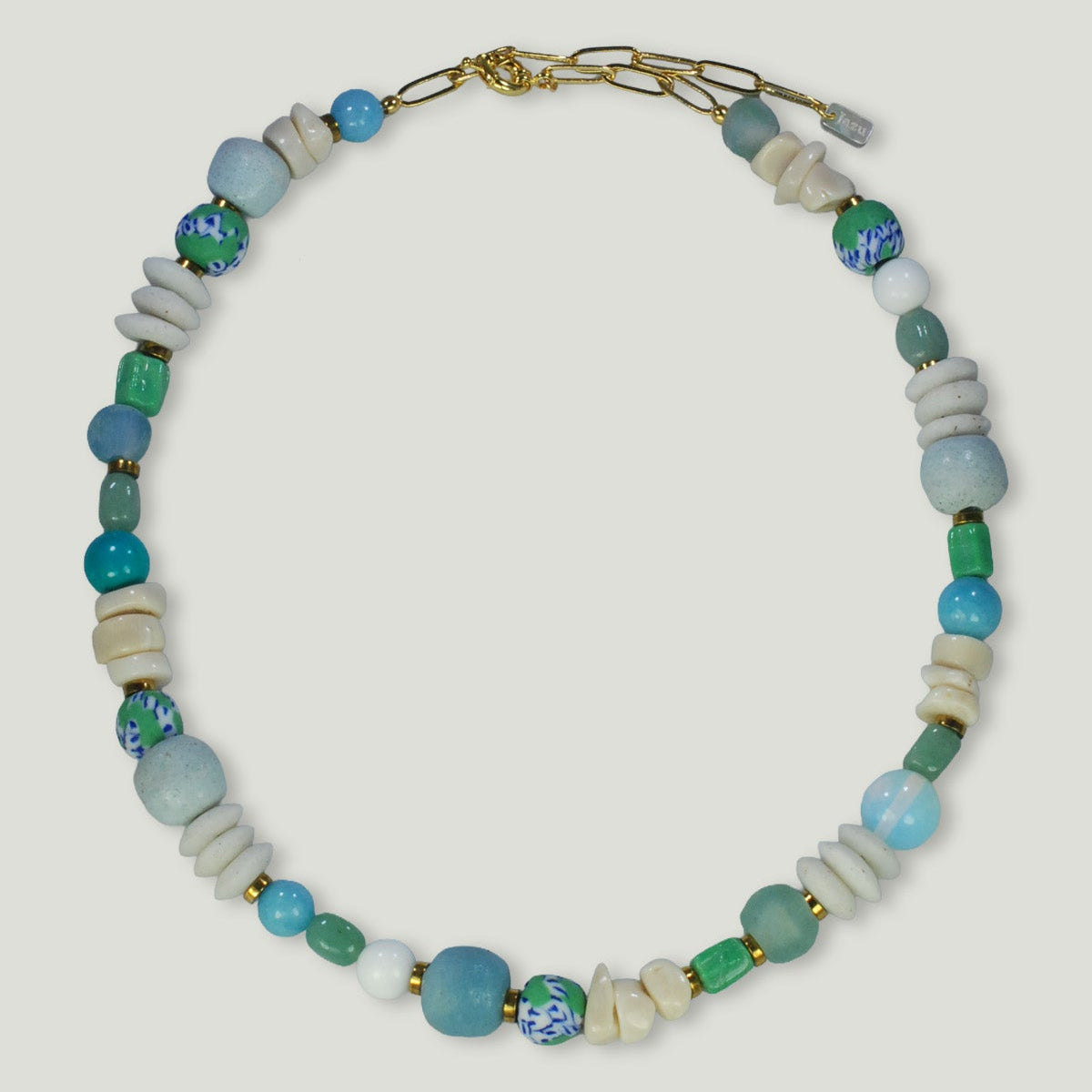 Beaded Multi-stone Necklace