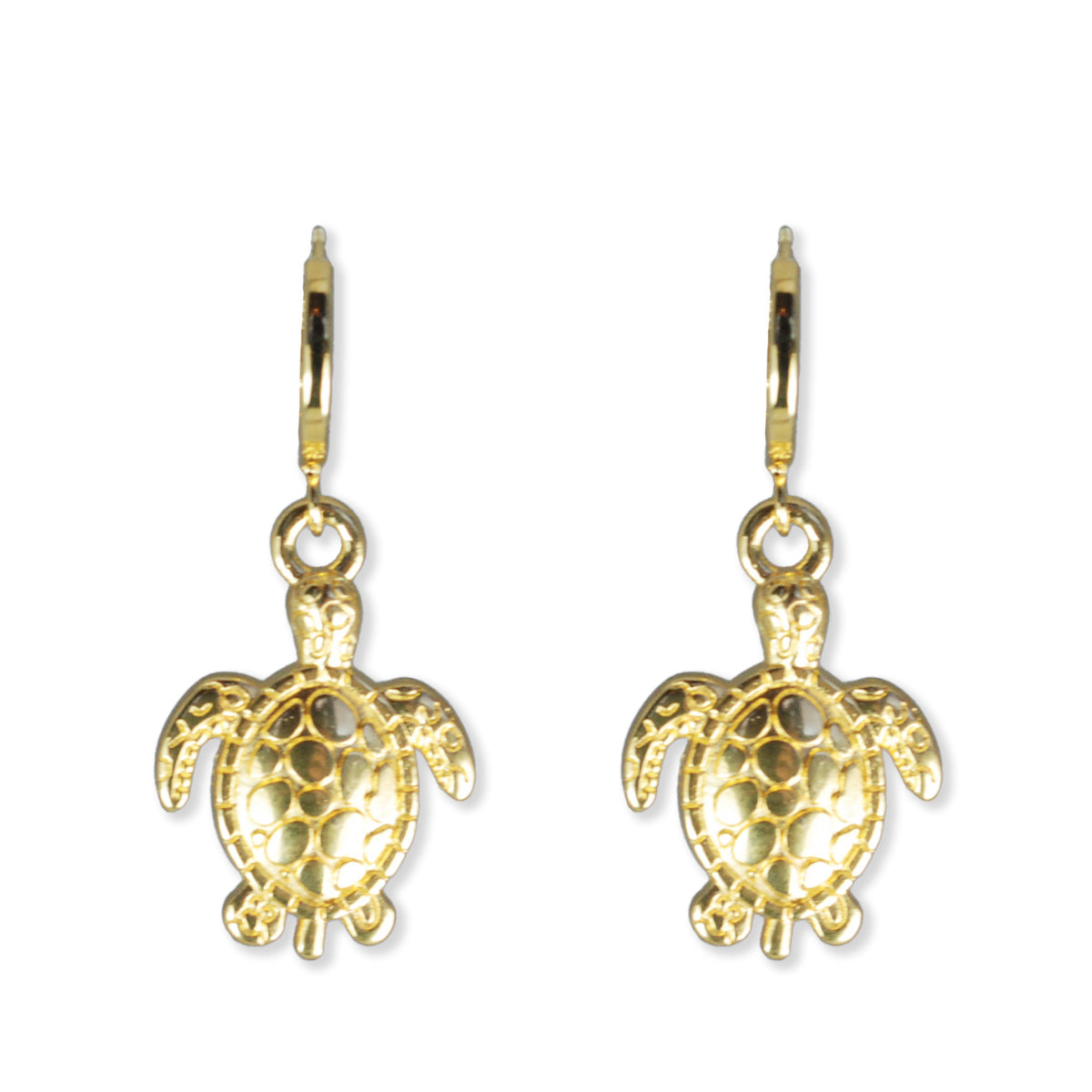 Ella Ohrringe, vergoldet mit Charm 25-30 mm