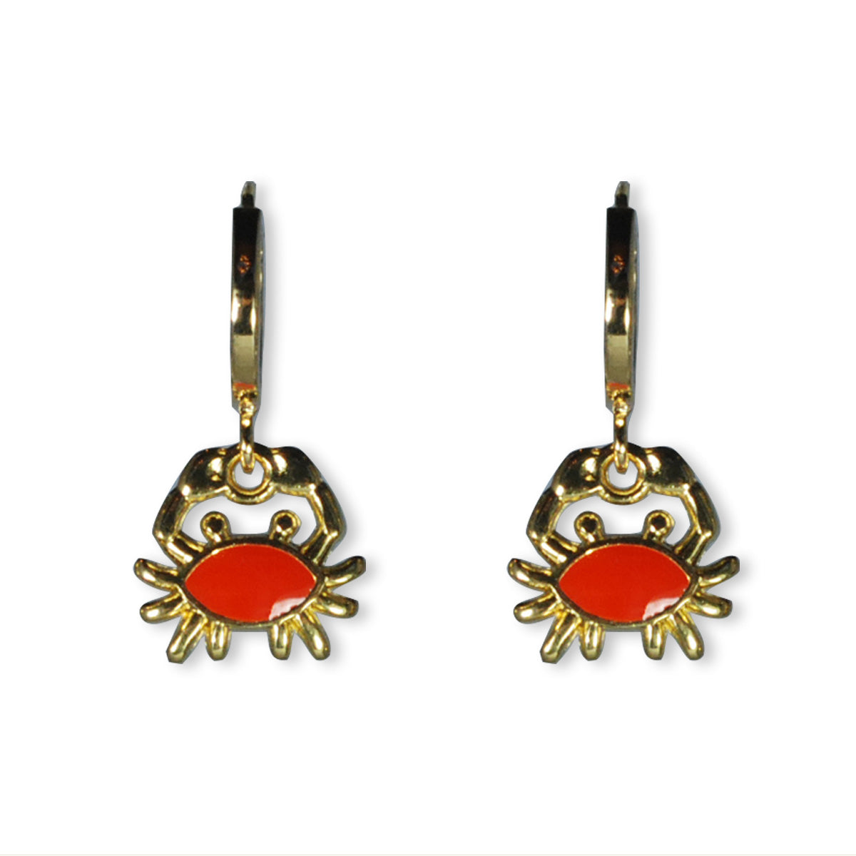 Ella Oorbellen, goldplated met charm