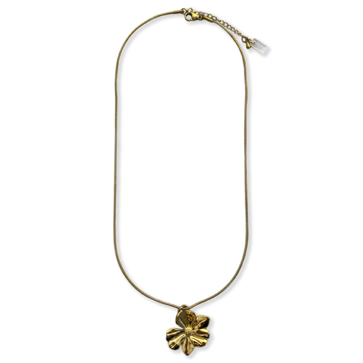 Ella Halskette mit Blume, Edelstahl
