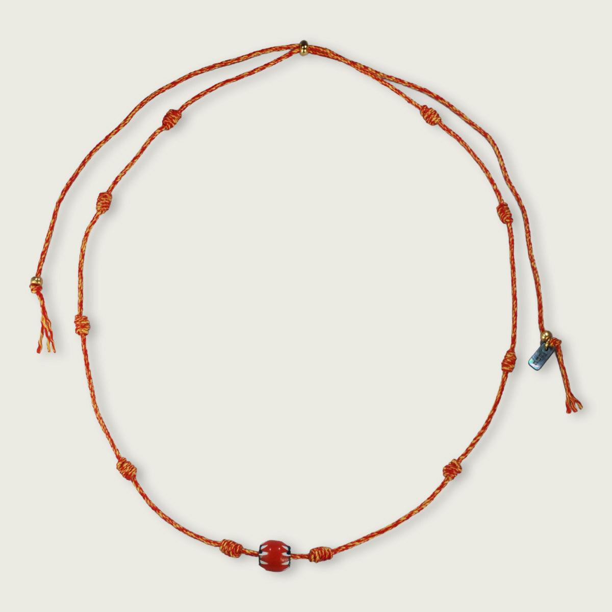 Touw ketting met Afrikaans element