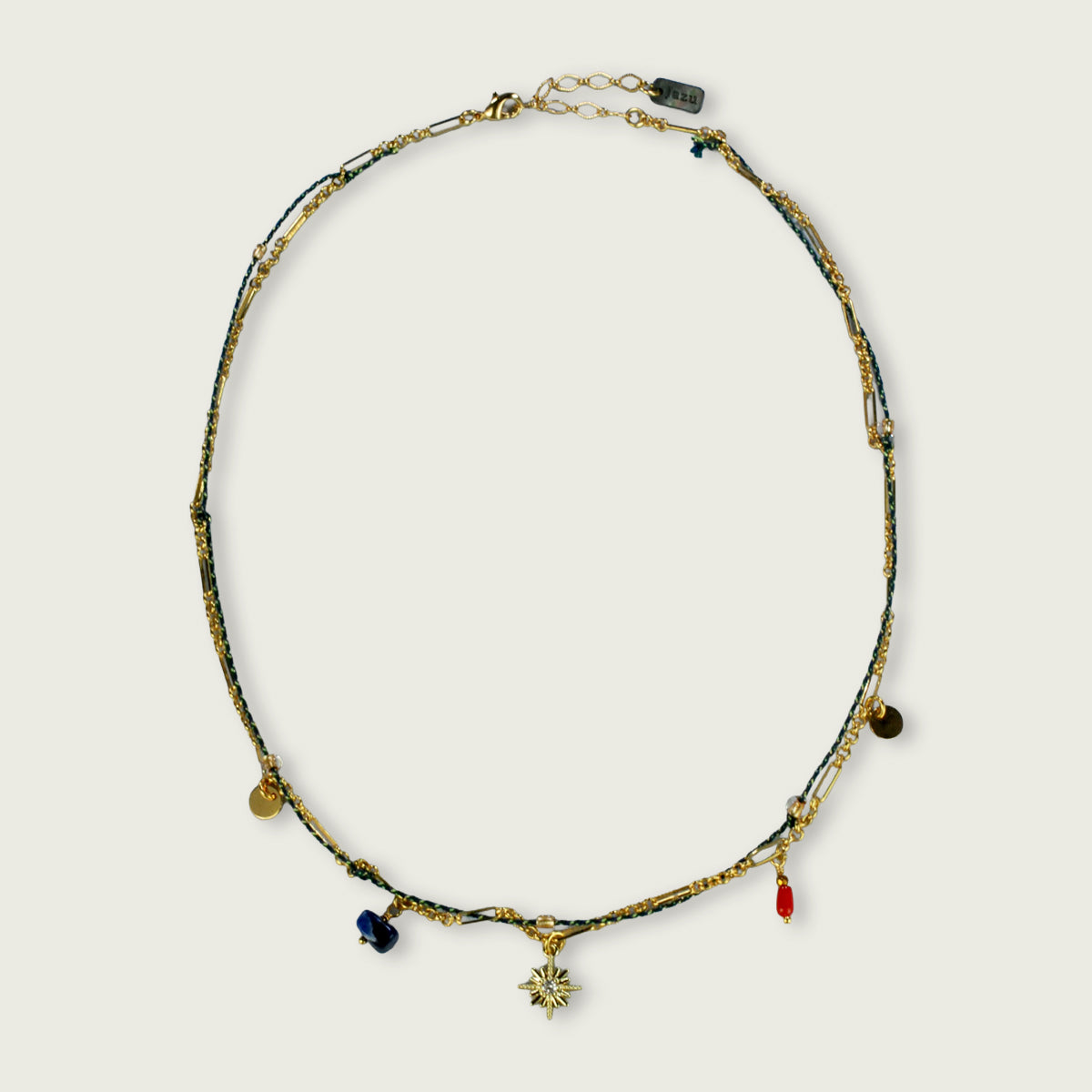 Melissa ketting met koord en charms