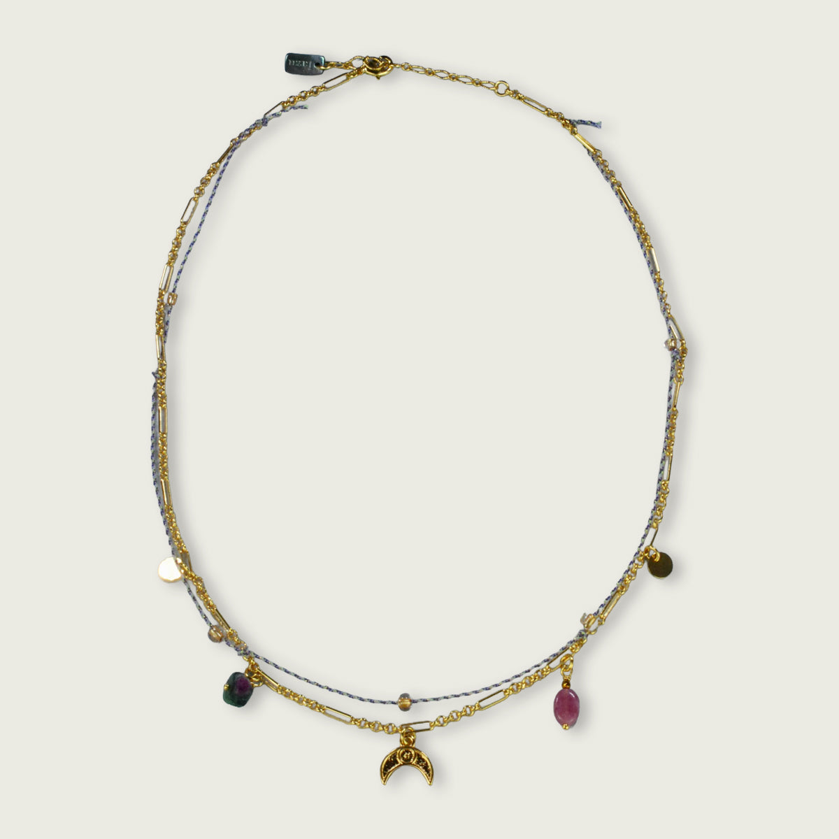 Melissa ketting met koord en charms