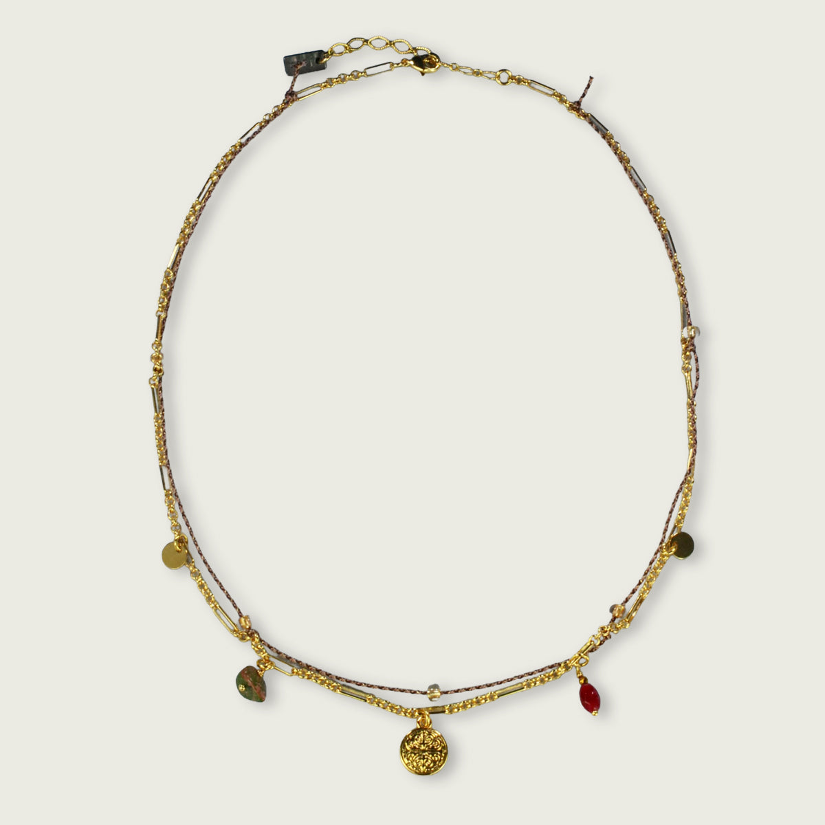 Melissa ketting met koord en charms