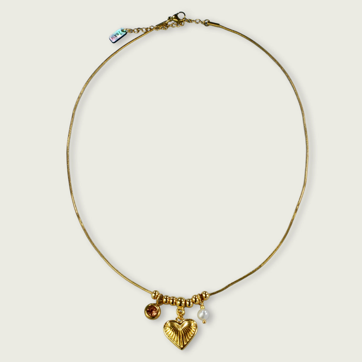 Collier charms en hart