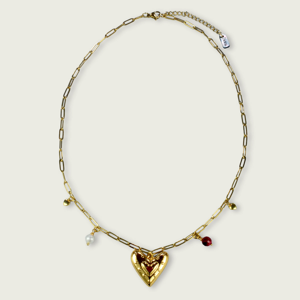Collier charms en hart