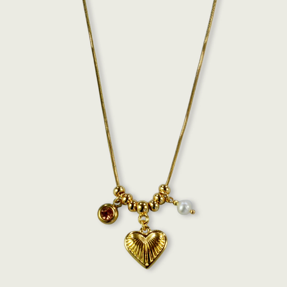 Collier charms en hart