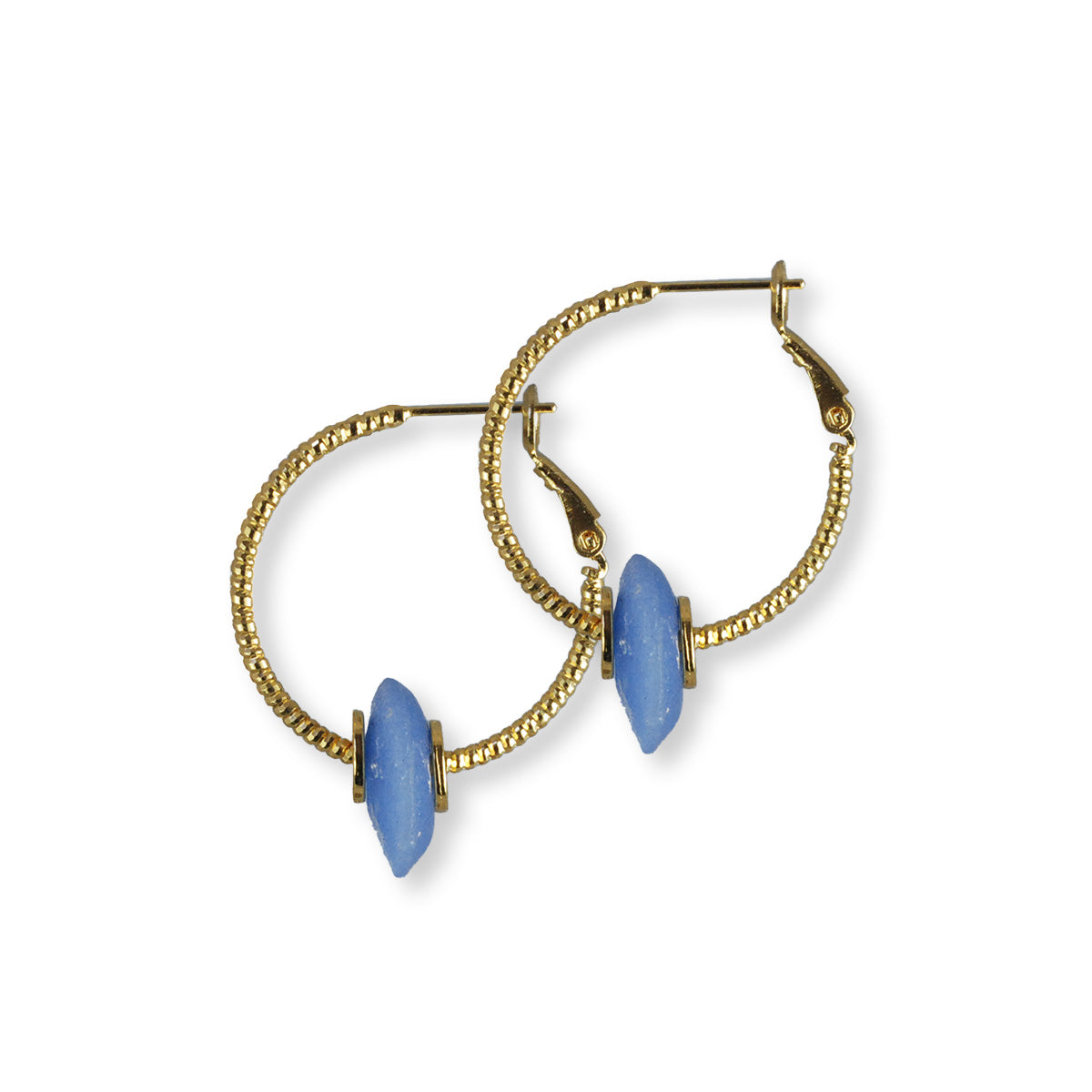 Oorbellen Nala, creolen met gerecycled glas