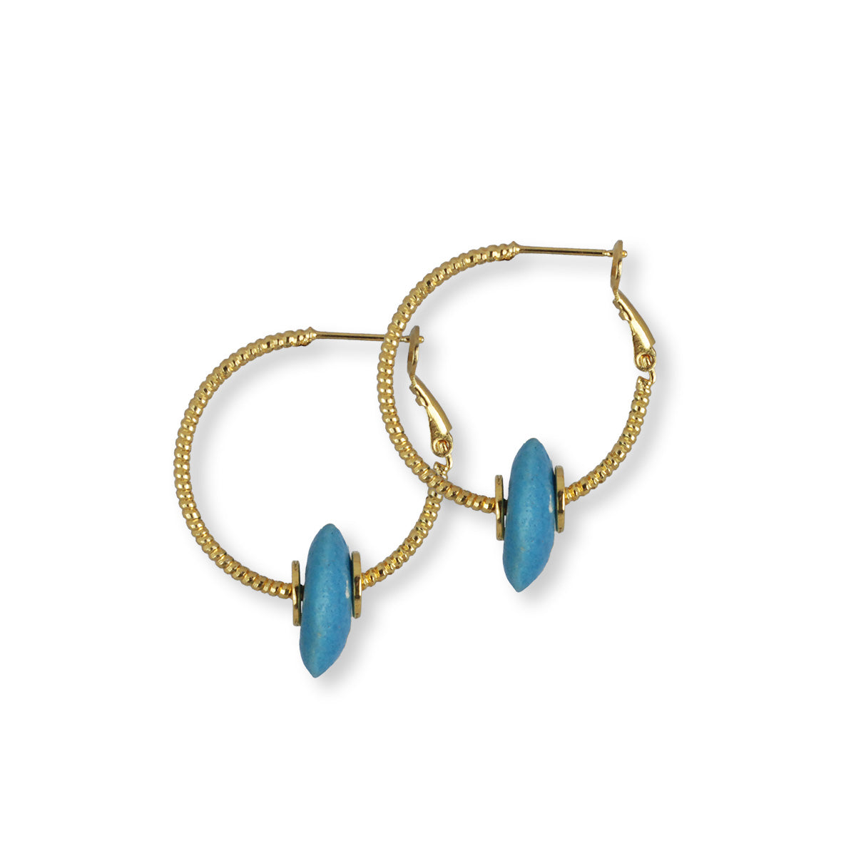 Oorbellen Nala, creolen met gerecycled glas