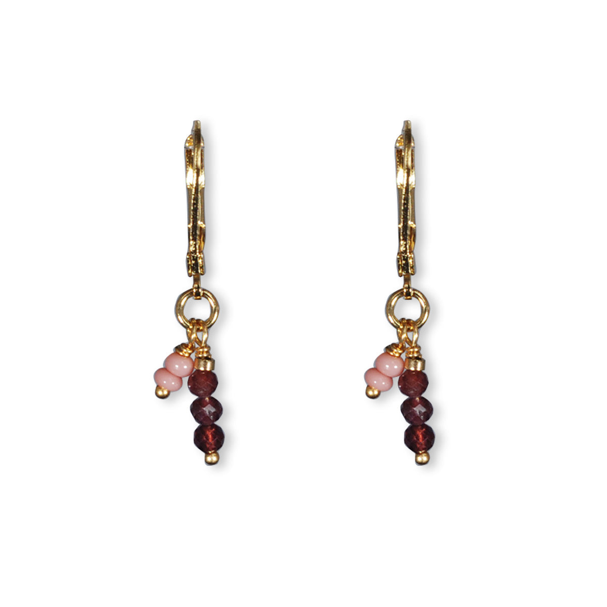 Nona oorbellen met semi-precious stones