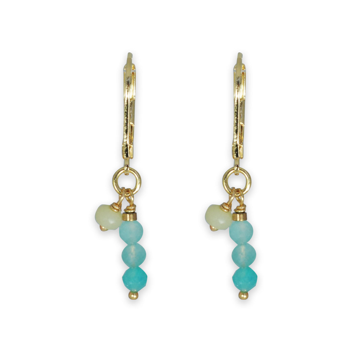 Nona earrings with semi-precious stones