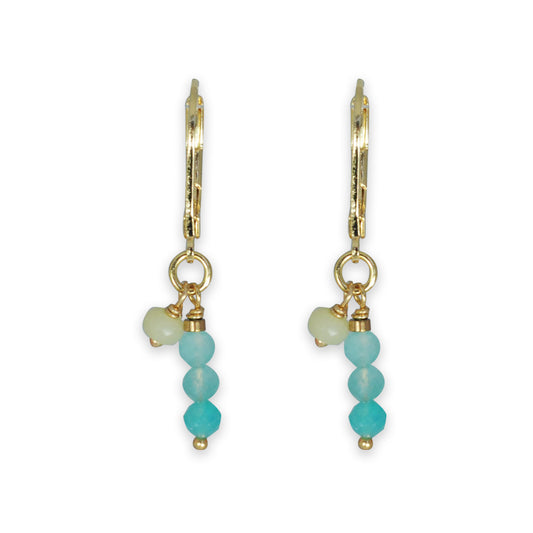 Nona earrings with semi-precious stones