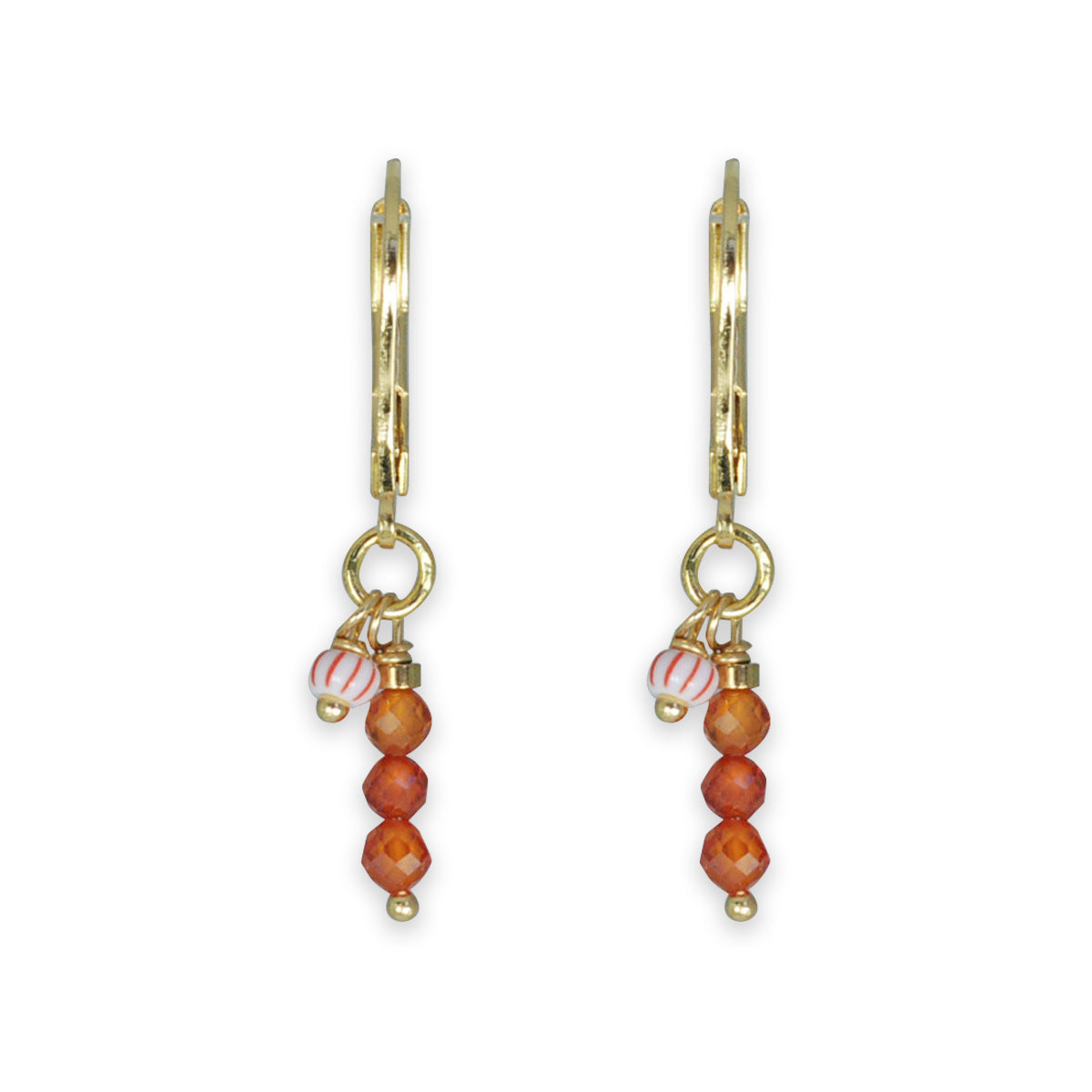 Nona earrings with semi-precious stones