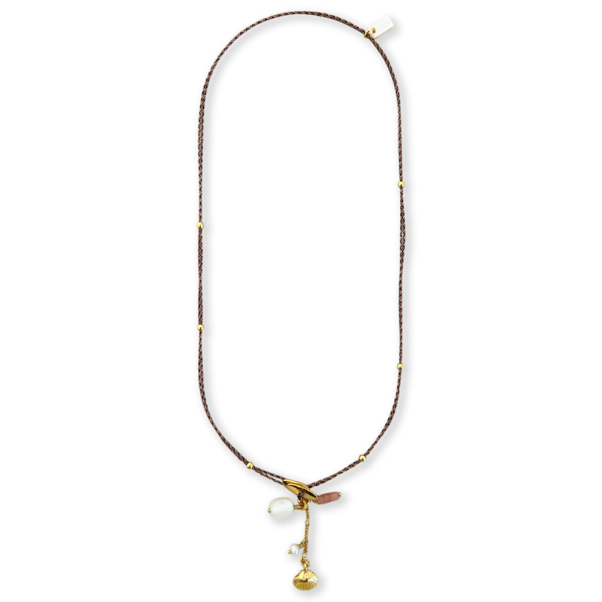 Nona dezente Halskette mit kleinen Charms