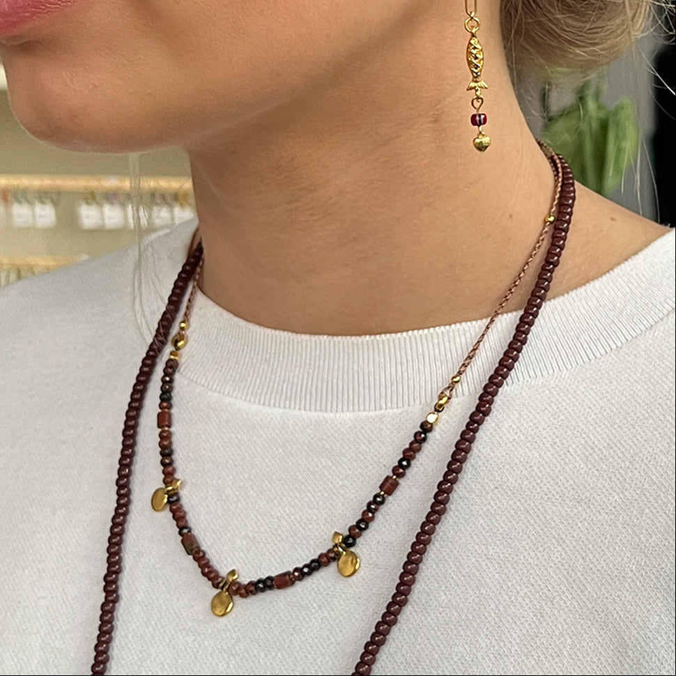 Nona Ketting met semi-precious kralen