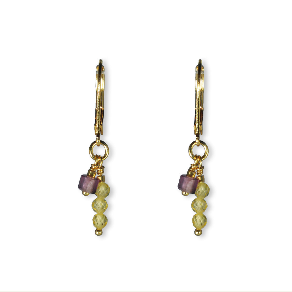 Nona oorbellen met semi-precious stones