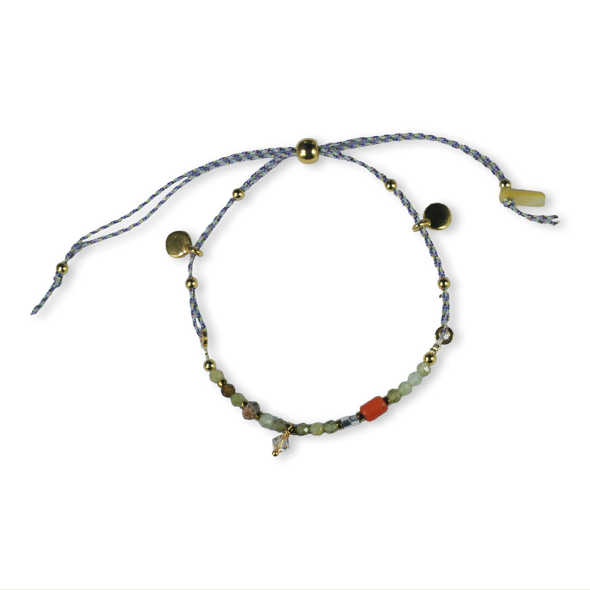 Nona, bracelet semi-precious stones Gray