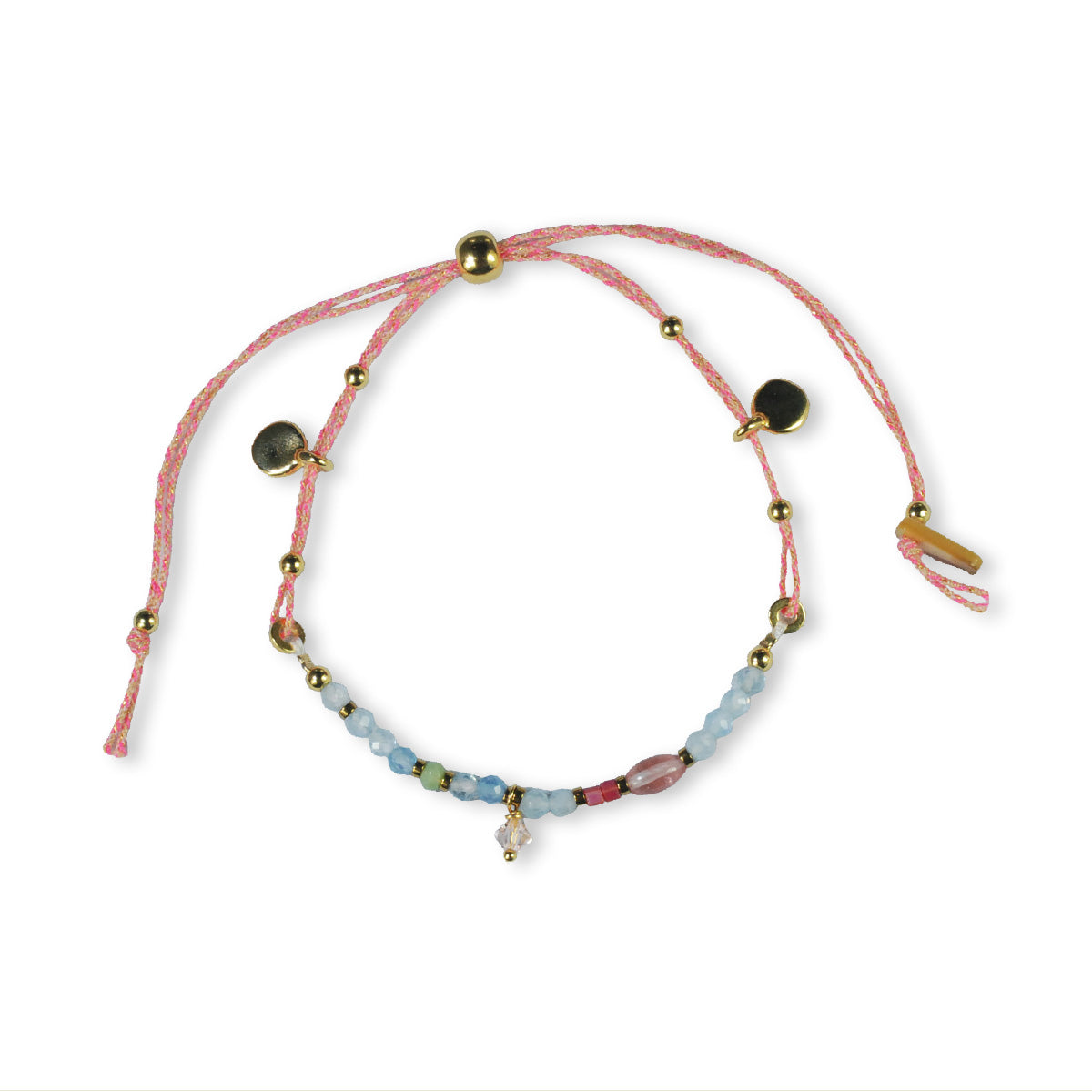 Nona, bracelet semi-precious stones Gray