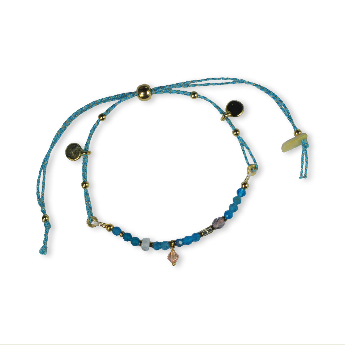 Nona, bracelet semi-precious stones Gray