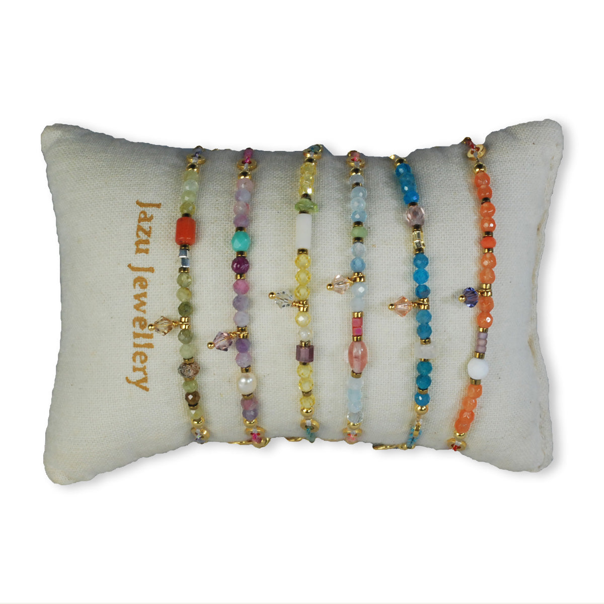 Nona, bracelet semi-precious stones Gray