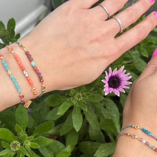 Nona bracelet with semi-precious stones