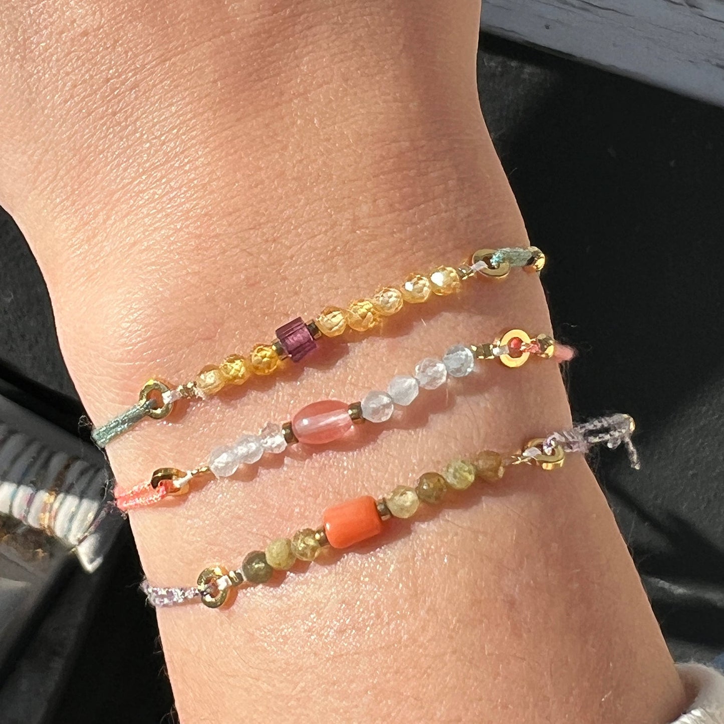 Nona Armband mit Halbedelsteinen