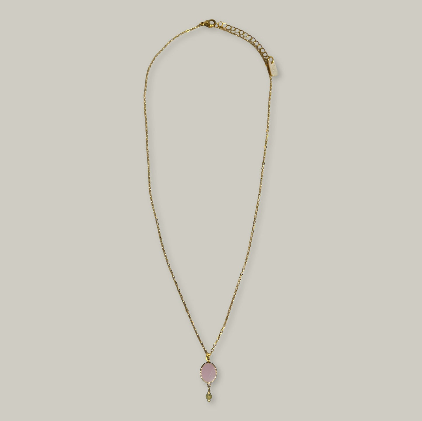 Nona ketting met emaille ovale hanger