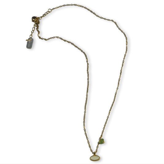 Nona ketting met bedel em semi-precious stone hanger