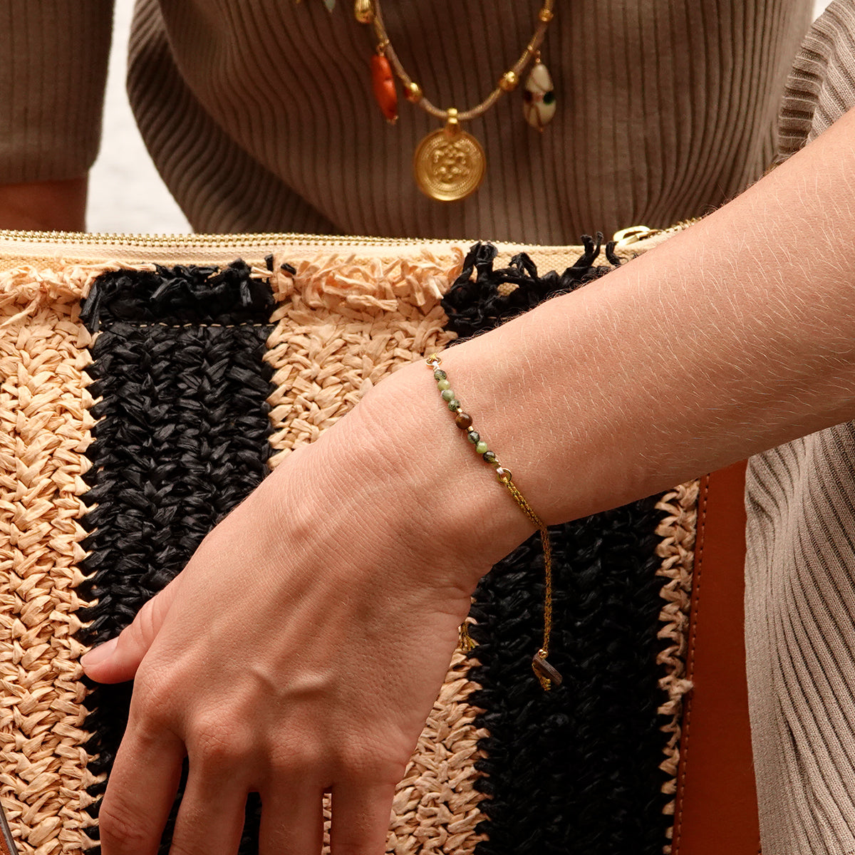 Nona armbandje met semi-precious stones