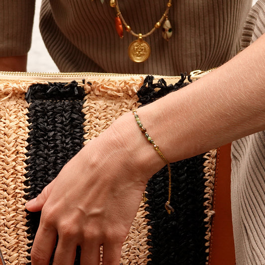 Nona armbandje met semi-precious stones