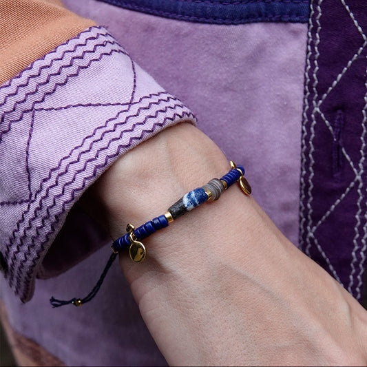 Nona bracelet with semi-precious stones