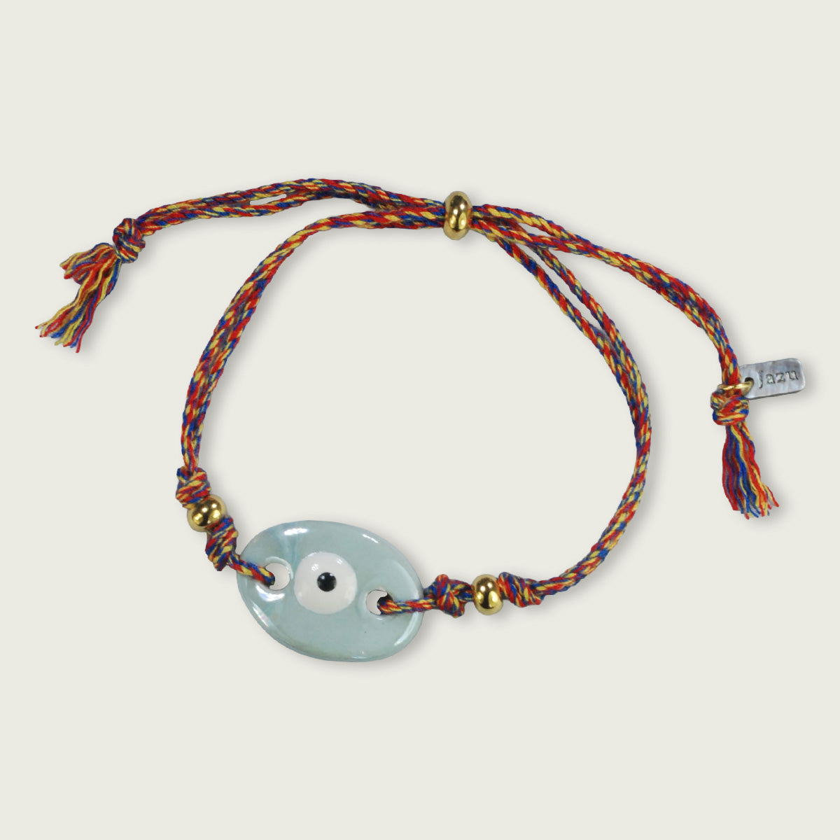 Handgemaakte armbandjes met Grieks keramiek element